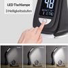 monzana 'Lilly' Schreibtischlampe, schwarz, LED, mit Display für Kalender, Uhr, Wecker & Thermometer Bild 4