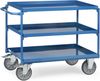 Fetra Tischwagen mit Stahlblechwannen 3 Etagen 850x500mm Ladefläche Bild 1