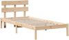 vidaXL Bettgestell mit Kopfteil Braun 80 x 200 cm Massivholz Kiefer 872134 Bild 4