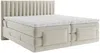 Vente-unique - DONISI Bett SamtStoff Beige - B 168 cm x H 118 cm x L 215 cm Bild 4