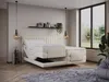 Vente-unique - DONISI Bett SamtStoff Beige - B 168 cm x H 118 cm x L 215 cm Bild 2