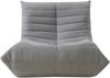 Bodensessel Kodsø 75x90x100 cm Mikrofaser Grau [en. casa] Bild 5