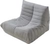 Bodensessel Kodsø 75x90x100 cm Mikrofaser Grau [en. casa] Bild 4