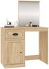 vidaXL Schminktisch mit Spiegel Sonoma-Eiche 90x50x132,5 cm 816763 Bild 4