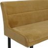 Eckbank HWC-O81, Esszimmerbank Bank, Öko-Tex (310g/m²) Chenille Stoff/Textil Metall 159x210cm ~ senfgelb Bild 5