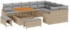 vidaXL Gartensofa-set mit Kissen mit Speicher 12 pcs Beige Poly Rattan 3364637 Bild 2