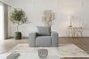 Sessel Designersessel ESTELLE in Stoff Opera Velvet Grau Bild 2