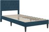 vidaXL Bettrahmen mit Kopfteil Blau 80 x 200 cm Samt 42027630 Bild 3