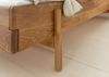 Bett Eiche 140x200x94 natur geölt, Kopfteil beige KIEL #100 Bild 5