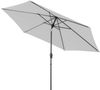 Doppler myZone Sonnenschirm / Mittelmastschirm "Auto Tilt 305", hellgrau, Ø 305 cm Bild 2