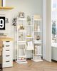 Vertikales Schuhregal, 8-Stöckige Schuhregale, Schuhturm Für Kleine Räume, Freistehend, Verstellbar, Platzsparend, Weiß Bild 5
