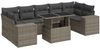 vidaXL 8-tlg. Garten-Sofagarnitur mit Kissen Grau Poly Rattan 3326761 Bild 2