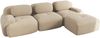 Ecksofa, Cordstoff mit modularem Design & ohne Montage, 298 x 178 x 75 cm, Beige Bild 4