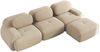 Ecksofa, Cordstoff mit modularem Design & ohne Montage, 298 x 178 x 75 cm, Beige Bild 5