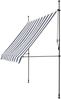 Klemmmarkise Stem 350x120x220-309 cm Dunkelblau / Weiß [pro. tec] Bild 3