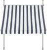 Klemmmarkise Stem 350x120x220-309 cm Dunkelblau / Weiß [pro. tec] Bild 4
