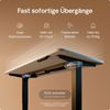 Desktronic HomePro Elektrisch höhenverstellbarer Schreibtisch 180x80cm Schwarz/Weiß mit Memory-Funktion, Anti-Kollisions Technologie, USB-A und USB-C-Ladeanschlüssen Bild 3