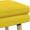 vidaXL Doppellagige Bank Helles Gelb 80 x 40 x 47 cm Stoff 42038441 Bild 3
