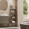 BADEDU TANA Badregal 40 cm breit, Grau matt, 4 Ablagen Bild 2