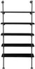 Standregal HWC-C45, Wohnregal Bücherregal Ablageregal, Industriedesign Holz Metall, 165x80x28cm ~ dunkelgrau Bild 4
