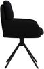 vidaXL Drehstuhl Esszimmer 4 pcs Kunstleder Schwarz 59 x 59,5 x 90 cm 3428257 Bild 4