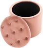 CLP Sitzhocker Pantin Samt mit Stauraum,pink Bild 4
