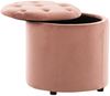 CLP Sitzhocker Pantin Samt mit Stauraum,pink Bild 2
