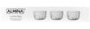 Glasschalen "Luana Dipo" 3er-Set aus Borosilikatglas im Relief Design Bild 5