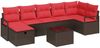 vidaXL Sofa Set mit Kissen 5 pcs Poly-Rattan 3360545 Bild 2