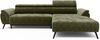 Ecksofa Ottomane links Chenille 286x184x79 grün VALENTINA Bild 2