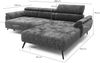 Ecksofa Ottomane links Chenille 286x184x79 grün VALENTINA Bild 4
