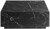 Couchtisch 90 x 90 cm Marmoroptik Schwarz Quadratisch MDF Bild 3