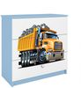 Raumhirsch Furniture Kommode Kinderkommode mit Schubladen Lastwagen in der Farbe Blau Babydreams Bild 2