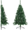 vidaXL Künstlicher Halb-Weihnachtsbaum mit Ständer Grün 150 cm PVC 321031 Bild 4