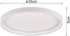 Flache LED Deckenleuchte ROTONDA Weiß Rund, Ø 35cm Bild 3