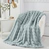 Wohndecke Kuscheldecke Kaninchen Warme Weiche Doppelseitig Decke Couch Bett Sofa, LMaxhome, (1St)750G/M² Cozy Kunstfell Überwurfdecke Schlafzimmer Büro Wohnzimmer Bild 5