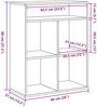 vidaXL Bücherregal Artisan-Eiche 66x31x80 cm Holzwerkstoff 860300 Bild 5
