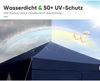 Quictent Pavillon 3x3 mit 4 Seitenteilen Wasserdicht Stabil Winterfest Blau Bild 3