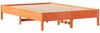 vidaXL Massivholzbett ohne Matratze Wachsbraun 120x190 cm Kiefernholz 3301730 Bild 5