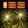 Salcar LED Solarleuchte LED Solarleuchte 2x 180 LEDs Solarlampe Feuerwerk Lichter, Warmweiß, 8 Modi LED Lichterkette Automatische Beleuchtung Bild 4