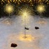 Salcar LED Solarleuchte LED Solarleuchte 2x 180 LEDs Solarlampe Feuerwerk Lichter, Warmweiß, 8 Modi LED Lichterkette Automatische Beleuchtung Bild 3