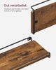 Vasagle L-förmiges Eckregal, 2er Set, Wandregal, Industrie-Design, Regale für die Wand, für Wohnzimmer, Schlafzimmer, Küche, vintagebraun-schwarz LLS831B01 Bild 5