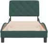vidaXL Bettgestell ohne Matratze Dunkelgrün 90x200 cm Samt 3207902 Bild 5