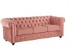 Vente-unique - Sofa 3-Sitzer - Samt - Rosa - CHESTERFIELD Bild 5