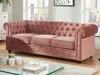 Vente-unique - Sofa 3-Sitzer - Samt - Rosa - CHESTERFIELD Bild 3