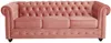 Vente-unique - Sofa 3-Sitzer - Samt - Rosa - CHESTERFIELD Bild 4