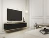 AX LIVING TV Hängeschrank Orkis MDF 135 cm Modern in Schwarz Bild 2