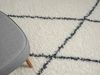 Hochflor Teppich SHAGGY-Raute creme rechteckig diverse Größen Bild 3