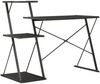Schreibtisch mit Regal, Schwarz, 116 × 50 × 93 cm Bild 4