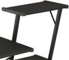 Schreibtisch mit Regal, Schwarz, 116 × 50 × 93 cm Bild 5